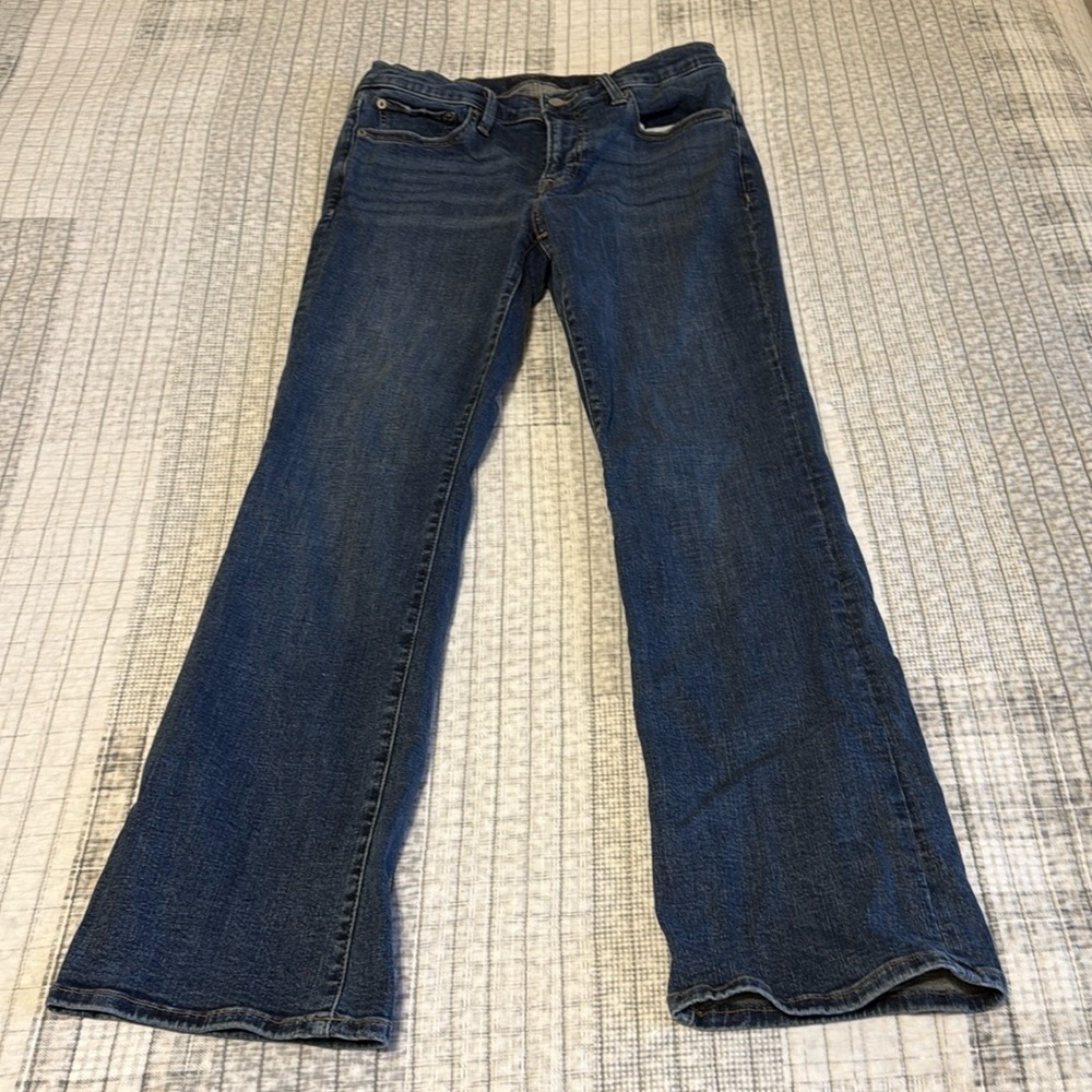Lucky brand size 10/30 ankle sweet boot mid rise blue jeans